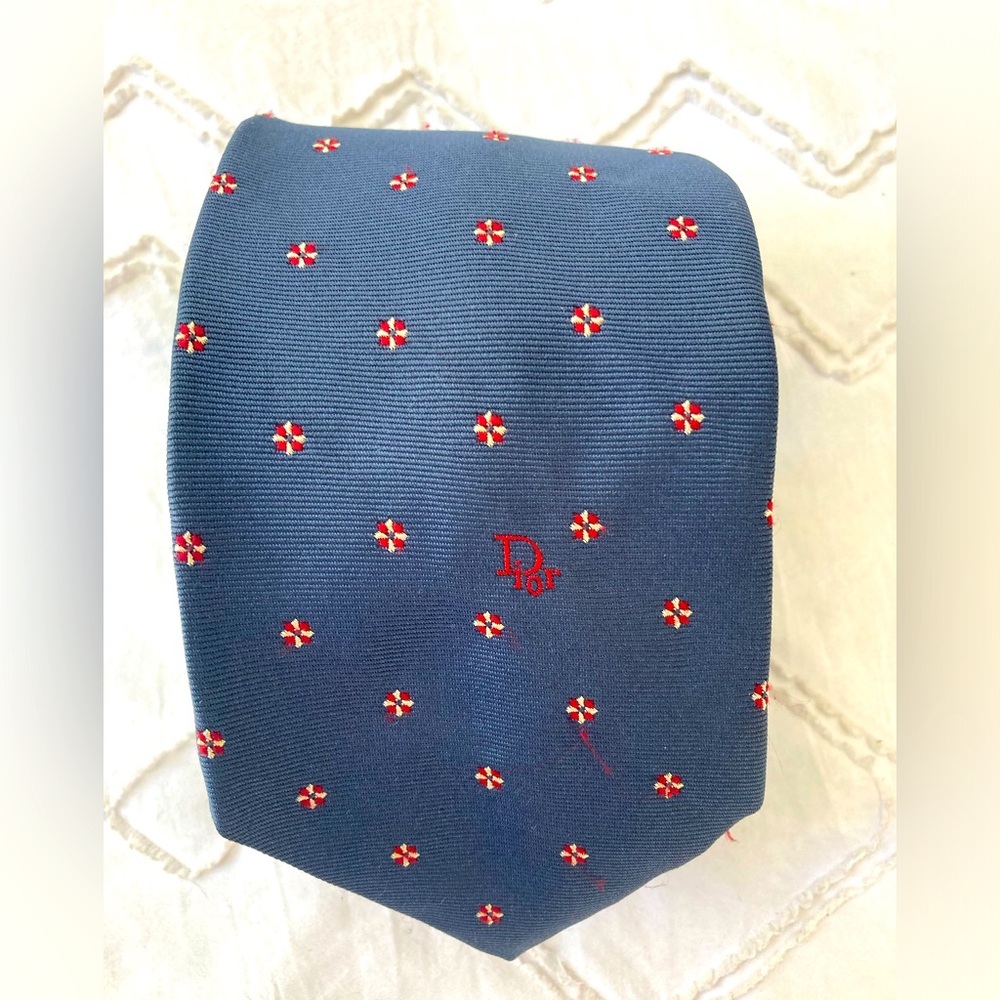 Dior Navy Blue Tie